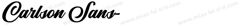 Carlson Sans字体转换